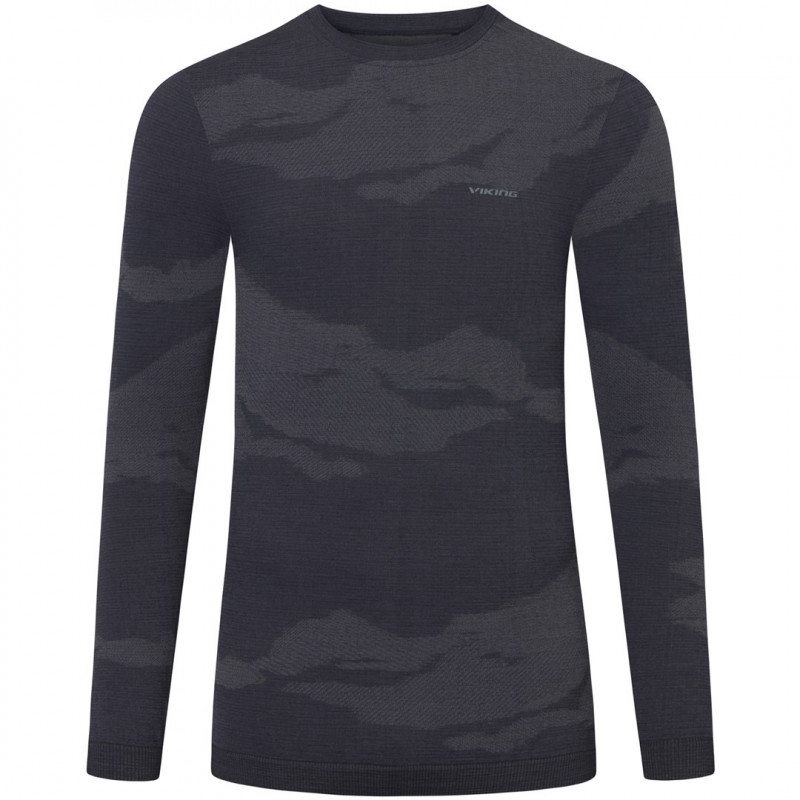 Conjunto de roupa interior interior masculina VIKING Gasher Man Set Merino, tamanho L, azul-marinho