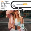 Marka Niezdefiniowana Capa TPU para iPhone 17 com porta-cartões e cordão crossbody, preta