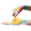 Luvas de ciclismo de dedos curtos com absorção de choques para mulher Rockbros S389, tamanho L, multicolor