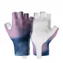Luvas de ciclismo de dedos curtos com absorção de choques para mulher Rockbros S389, tamanho L, roxas