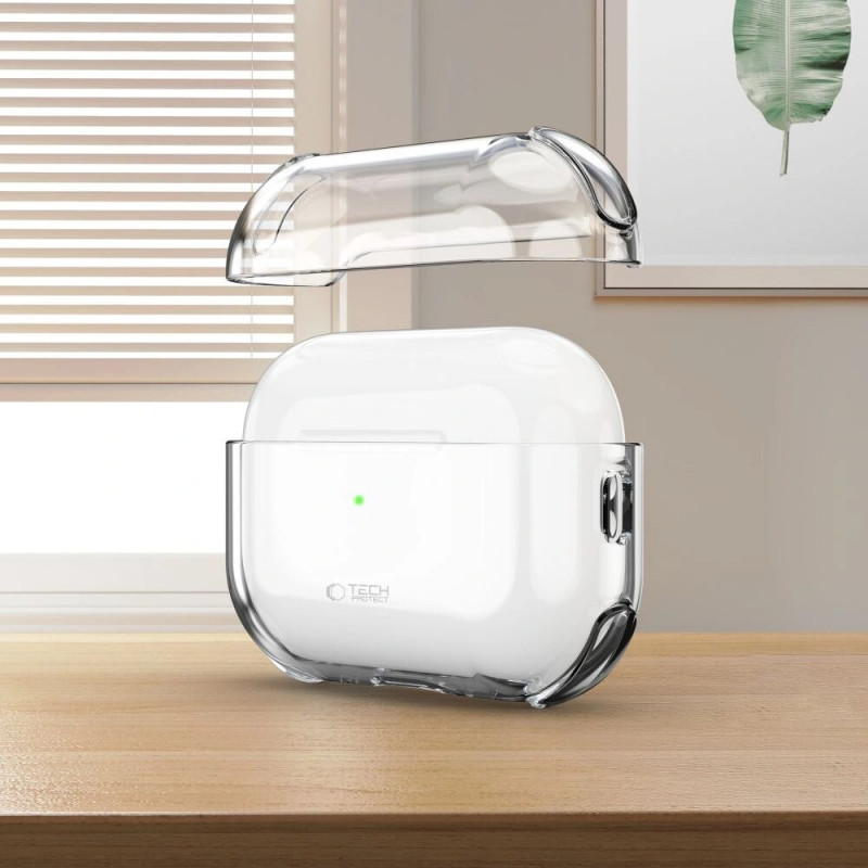 Capa Bounce Tech-Protect para Apple AirPods Pro 3, transparente