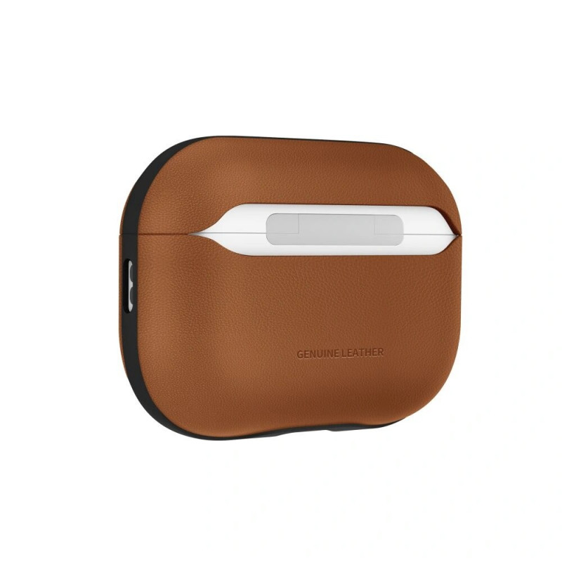 Capa Tech-Protect NaturalFit para Apple AirPods Pro 3, castanha