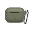Capa Silicone Hook Tech-Protect para Apple AirPods Pro 3, verde-oliva