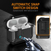 Capa Tech-Protect Carbonox MagSafe para Apple AirPods Pro 3, THP4731, preta