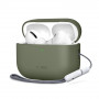 Capa de silicone Tech-Protect para Apple AirPods Pro 3 verde-oliva