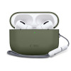 Capa de silicone Tech-Protect para Apple AirPods Pro 3 verde-oliva