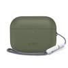 Capa de silicone Tech-Protect para Apple AirPods Pro 3 verde-oliva