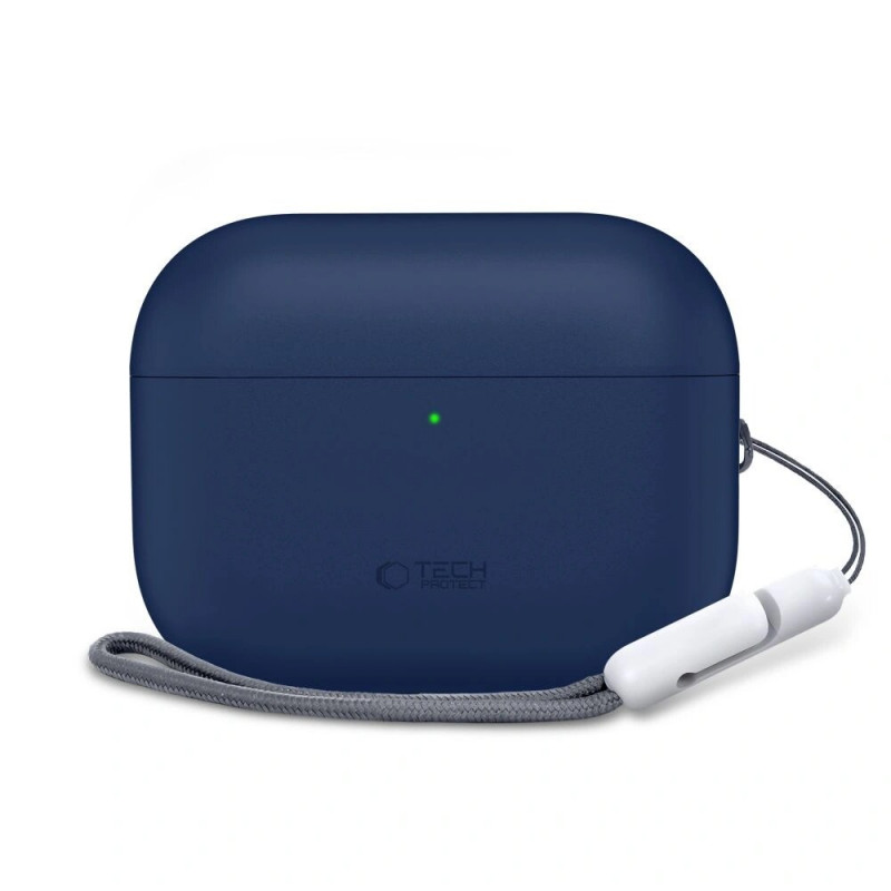 Capa de silicone Tech-Protect Apple AirPods Pro 3 azul-marinho