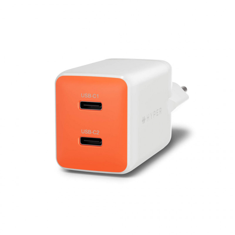 Targus Carregador GaN Hyper HyperJuice Flex 45W HJ1201OGEU, laranja