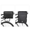 Saco de bicicleta dobrável Rockbros A30 ROAD TO SKY para bagageiro 15–30 L, preto
