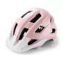 Capacete de bicicleta juvenil Rockbros LK-67 com viseira amovível 54–58 cm, rosa