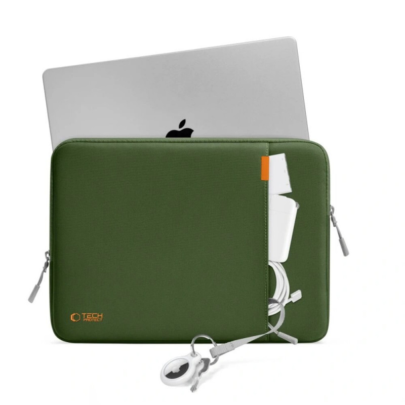Mala para portátil Tech-Protect Defender 13-14 verde militar