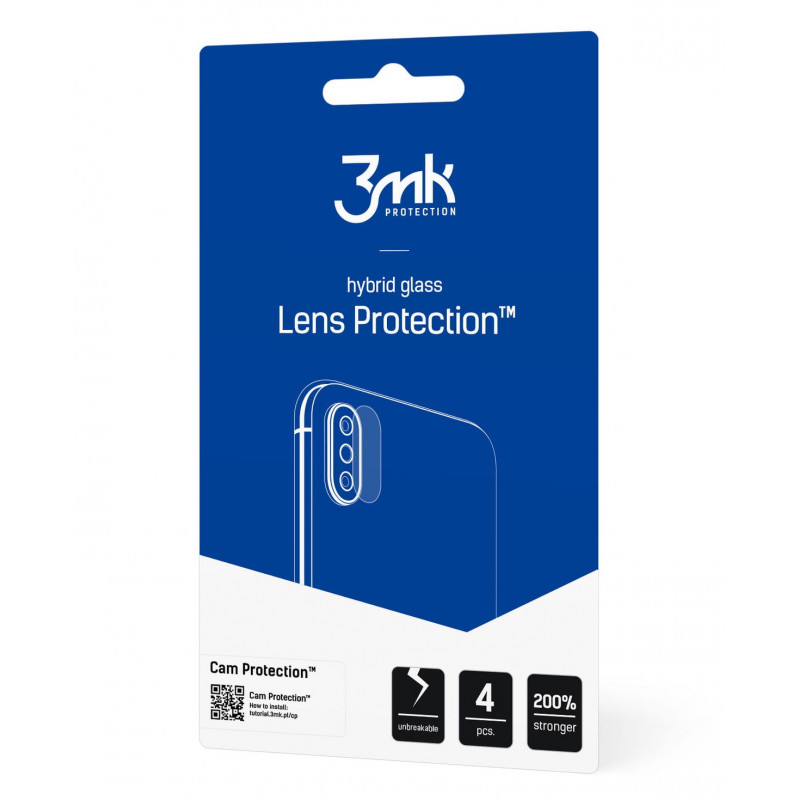Proteção de lentes 3MK Lens Protection para Apple iPhone 13, vidro protetor de lentes de câmara (4 unid.)