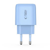 Tech-Protect NCA30 Carregador de Rede USB-A, USB-C PD 30W / QC3.0 Azul Bebé