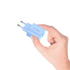 Tech-Protect NCA30 Carregador de Rede USB-A, USB-C PD 30W / QC3.0 Azul Bebé