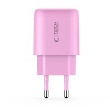 Tech-Protect NCA30 Carregador de rede USB-A, USB-C PD 30W / QC3.0 rosa bebé