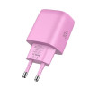 Tech-Protect NCA30 Carregador de rede USB-A, USB-C PD 30W / QC3.0 rosa bebé