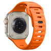 Pulseira Tech-Protect Silicone Line para Apple Watch 8 / 9 / 10 / 11 / 12 / SE / Ultra 44/45/46/49 mm, Laranja