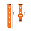 Pulseira Tech-Protect Silicone Line para Apple Watch 8 / 9 / 10 / 11 / 12 / SE / Ultra 44/45/46/49 mm, Laranja