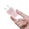 Carregador de parede Tech-Protect NCM25 USB-C PD 25W, rosa-claro
