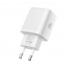 Carregador de parede Tech-Protect NCA20 USB-A / USB-C PD 20W / QC3.0 com cabo USB-C / Lightning 100 cm, branco
