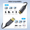 Cabo Tech-Protect UltraBoost DisplayPort / HDMI 2.0, 4K 60 Hz, 200 cm, preto