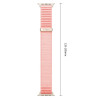 Pulseira Tech-Protect NylonLoop para Apple Watch 8 / 9 / 10 / 11 / 12 / SE (40 / 41 / 42 mm), rosa blush