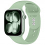 Pulseira de silicone Tech-Protect para Apple Watch 8 / 9 / 10 / 11 / 12 / SE (40 / 41 / 42 mm), pistácio