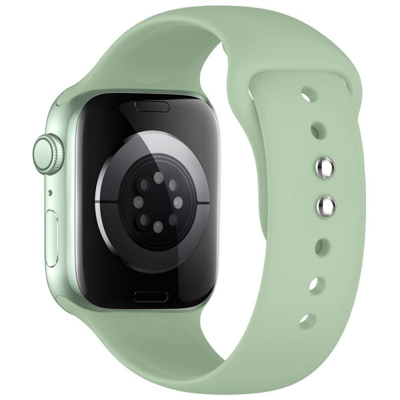 Pulseira de silicone Tech-Protect para Apple Watch 8 / 9 / 10 / 11 / 12 / SE (40 / 41 / 42 mm), pistácio