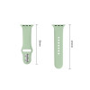 Pulseira de silicone Tech-Protect para Apple Watch 8 / 9 / 10 / 11 / 12 / SE (40 / 41 / 42 mm), pistácio