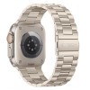 Pulseira Tech-Protect Stainless em aço inoxidável para Apple Watch 8 / 9 / 10 / 11 / 12 / SE / Ultra (44 / 45 / 46 / 49 mm), Starlight