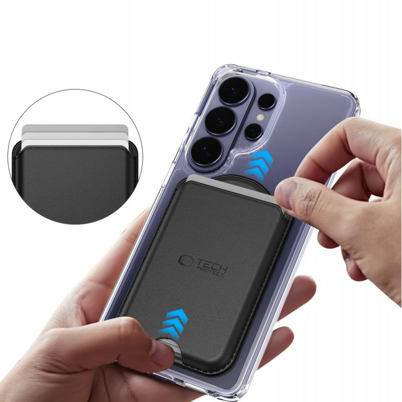 Tech-Protect CH02 MagWallet porta-cartões magnético universal MagSafe, preto