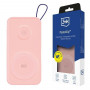 3MK PastelUp Power Bank 10000 mAh 22.5W, MagSafe, Qi, USB-A, USB-C, Lightning, rosa