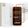 Conjunto Tech-Protect Easy Set+ de vidro temperado para ecrã e lente do Apple iPhone 18 Pro Max, transparente (3 un.)
