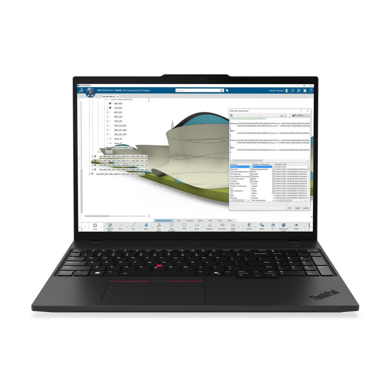 Lenovo ThinkPad P16s Gen 4 21QV007FGE Portátil 16" Notebook, Intel Core Ultra 7 255H, 24 GB RAM, 512 GB SSD, Windows 11 Pro (DE)
