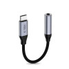 Adaptador DAC Tech-Protect Ultraboost USB-C para Mini Jack 3,5 mm, cinzento ferro