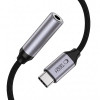 Adaptador DAC Tech-Protect Ultraboost USB-C para Mini Jack 3,5 mm, cinzento ferro