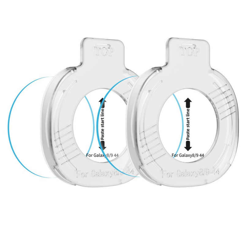 Tech-Protect Easy Set+ Vidro Temperado para Samsung Galaxy Watch 8 / 9 44 mm, Transparente (2 unid.)