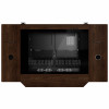 Lian Li DK07 Desk Case Wood Edition, compatível com dois sistemas, 2x E-ATX, altura ajustável, nogueira / preto