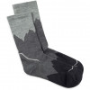Meias de cano alto Buff Merino Lightweight Crew Sock LWC3, pretas, L