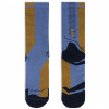 Meia de cano alto leve de merino Buff LWC4, azul, L