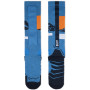 Meias Buff Merino HW Over The Calf HWO1, azul-royal, L