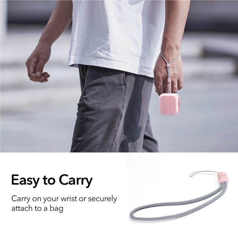 Capa ESR Orbit HaloLock MagSafe para Apple AirPods 4, cor-de-rosa