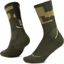 Meias Buff Merino MW Crew MWC2, verde escaravelho, L