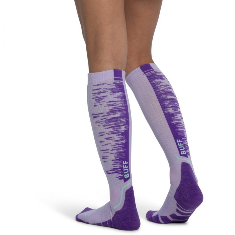 Meias Buff Merino HW Over The Calf HWO2 Lilac Ice