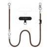 Conjunto de alça de corda crossbody e de pulso Tech-Protect C10S, castanho-nogueira/titânio