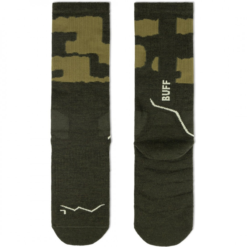 Meias Buff Thermonet® Crew Socks TC verde-oliva L
