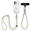 Conjunto de alça de corda crossbody e de pulso Tech-Protect C10S, bege-deserto/titânio