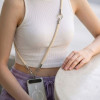 Conjunto de alça de corda crossbody e de pulso Tech-Protect C10S, bege-deserto/titânio