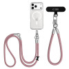 Conjunto de alça de corda crossbody e de pulso Tech-Protect C10S, Dusty Rose/Titanium